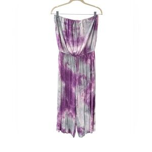 West Kei Lavender Tie Dye‎ Strapless Jumper